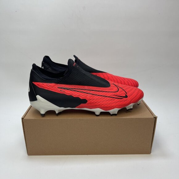 Nike Phantom Gx Academy Df Fg/Mg Bright Crimson Red-Black Sz 12.5 US DD9472-600 - Picture 2 of 8